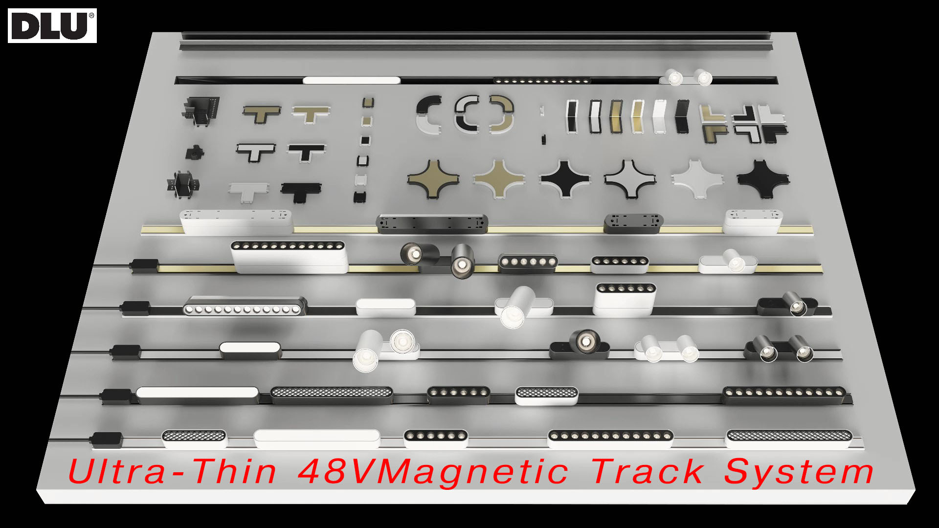 Ultra-Thin 48V Magnetic Track System Ultra-Thin 48V Magnetic Track System